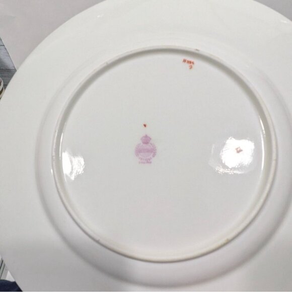 Minton Bone China Dinner Plate Floral Ribbon Vintage Tableware Collectible - Picture 8 of 9